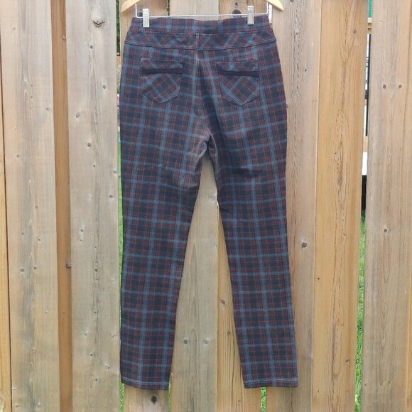 ATTRACTIVE SIMON CHANG The Collection Checkered Stretch Pant Leggings S… - Picture 2 of 7